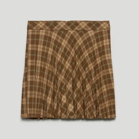 CLEAROUT ARITZIA [SUNDAY BEST] SIZE 2 TABBY SKIRT IN TANNIN MALAPROP 🌱 - Picture 2 of 5